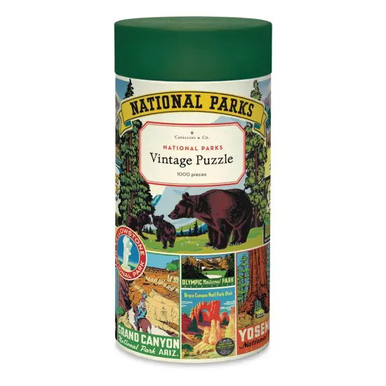 Cavallini Vintage National Parks 1,000 Piece Puzzle {1}