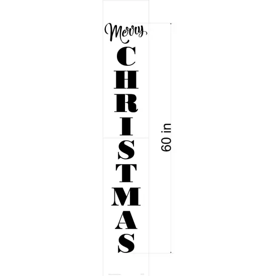 60-Inch Merry Christmas Wall Stencil | 3810L by Designer Stencils | Word & Phrase Stencils | Reusable Art Craft Stencils for Painting on Walls, Canvas, Wood | Reusable Plastic Paint Stencil for Home Makeover | Easy to Use & Clean Art Stencil {2}