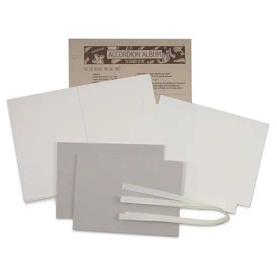 Books by Hand "Designed by Me" Blank Cover - Accordion Album, Ivory Pages {1}