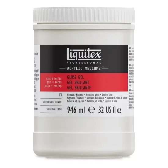 Liquitex Medium - Gel Medium, Gloss, 32 oz jar {1}