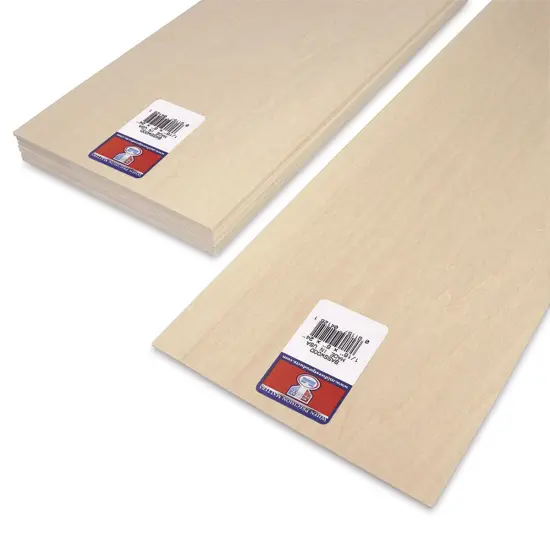 Midwest Products Genuine Basswood Sheets - 1/16" x 6" x 24", 10 Pieces {1}