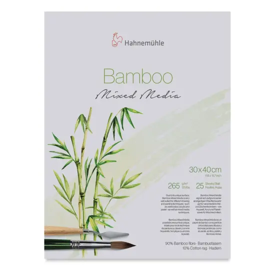 Hahnem&uuml;hle Bamboo Mixed Media Block - 12" x 16", 25 Sheets {1}