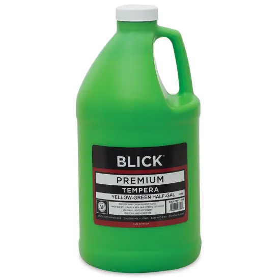 Blick Premium Grade Tempera - Yellow-Green, Half Gallon {1}