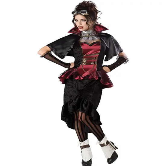 Steampunk Vampress Vampire Women's Costume {1}