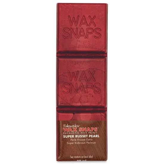 Enkaustikos Wax Snaps Encaustic Paints - Super Russet Pearl, 40 ml cake {1}
