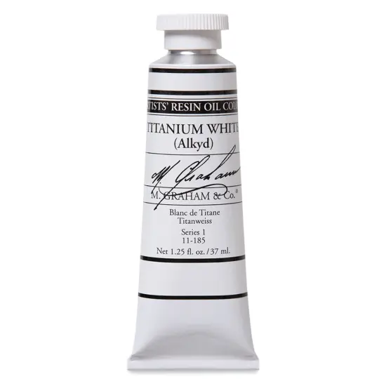 M. Graham Artists' Oil Color - Titanium White-Alkyd (Rapid Dry), 37 ml tube {1}