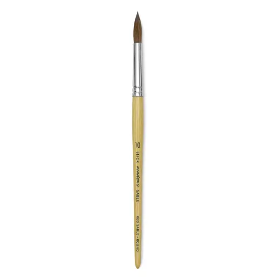 Blick Academic Sable Brush - Round, Natural Handle, Size 10 {1}