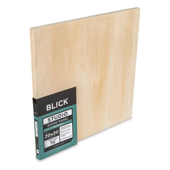 Blick Studio Artists' Wood Panel - Flat Cradle, 20" x 20", 7/8" Cradle {1}