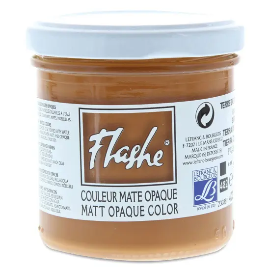 Lefranc & Bourgeois Flashe Vinyl Paint - Raw Sienna, 125 ml jar {1}