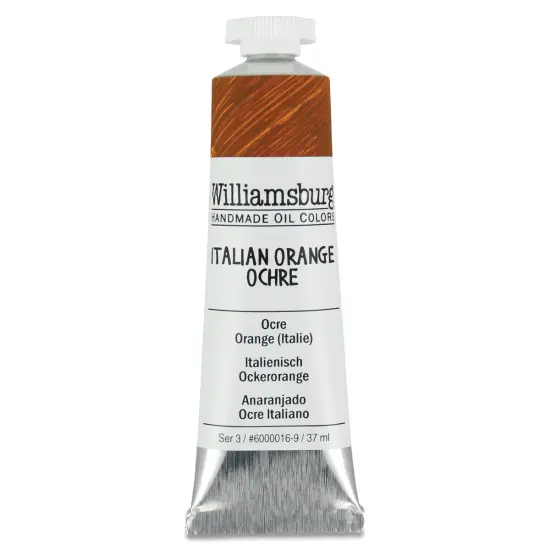 Williamsburg Handmade Oil Paint - Italian Orange Ochre, 37 ml tube {1}