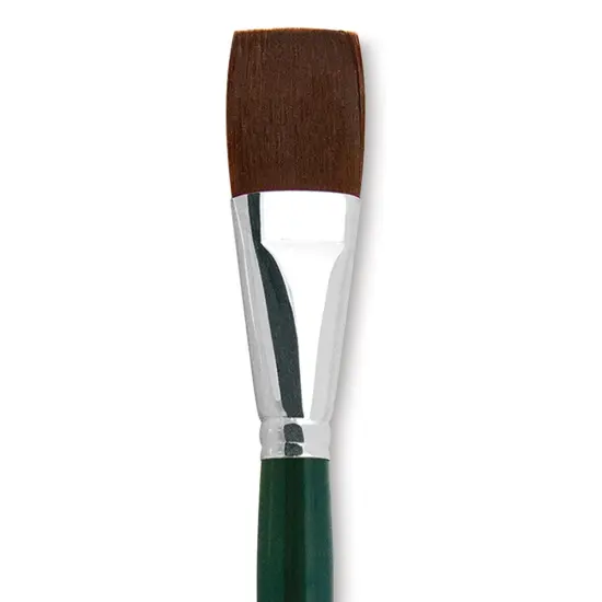 Silver Brush Ruby Satin Synthetic Brush - Bright, Size 30, Short Handle {1}