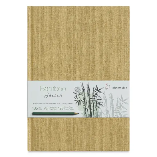 Hahnem&uuml;hle Bamboo Hardbound Sketchbook -8.3" x 5.8", 128 Pages, 50 lb {1}