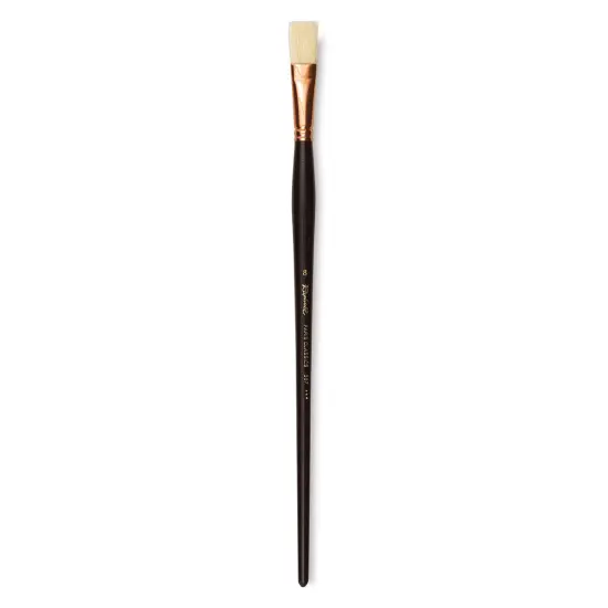 Raphael Paris Classic Brush - Flat, Long Handle, Size 8 {1}