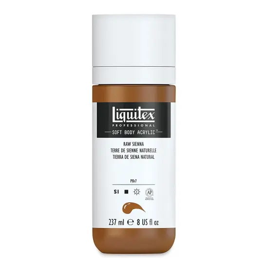 Liquitex Soft Body Artist Acrylics - Raw Sienna, 237 ml {1}