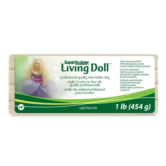 Sculpey Living Doll Polymer Clay - 1 lb, Light {1}