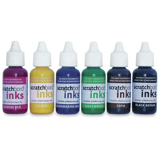Ampersand Scratchbord Ink Set - 15 ml , Set of 6 {2}