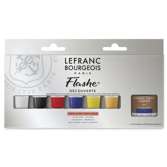 Lefranc & Bourgeois Flashe Vinyl Paint - Discovery Set of 6, 20 ml {1}