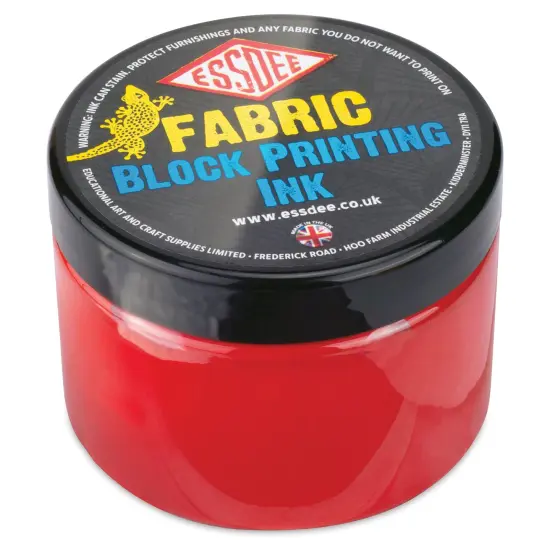 Essdee Fabric Block Printing Inks - Red, 150 ml {1}