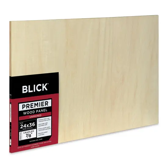 Blick Premier Wood Panel - 24" x 36", 7/8" Traditional Profile, Cradled {1}