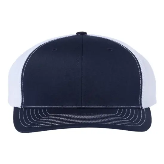 Richardson&reg; R-Flex Adjustable Trucker Cap Navy/ White {1}
