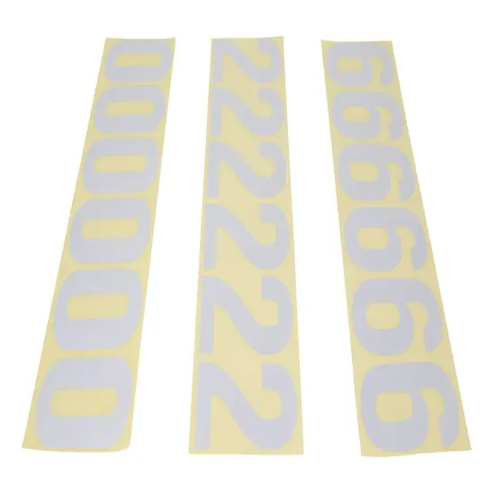 Address AmericaPack of 44 Pre-Cut Reflective Numbers 4"white reflective {4}