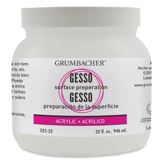 Grumbacher Acrylic Gesso - 32 oz Jar {2}