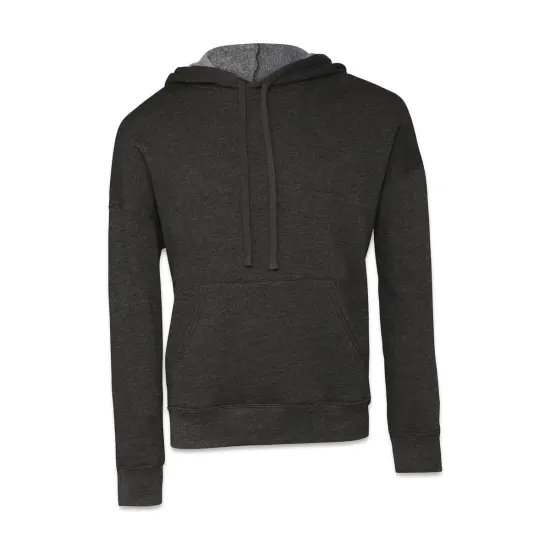 Bella + Canvas Unisex Sponge Fleece Drop Shoulder Sweatshirt - Dark Grey Heather, Medium {1}