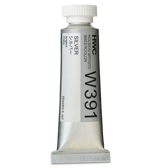 Holbein Artists' Watercolor - Silver, 15 ml tube {2}
