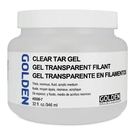 Golden Acrylic Medium - Clear Tar Gel, 32 oz jar {2}