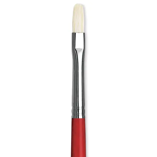Da Vinci Maestro 2 Hog Bristle Brush - Short Filbert, Long Handle, Size 3 {1}