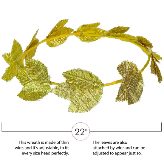 Gold Roman Laurel Wreath - Roman Emperor Crown and Greek God and Goddess Circlet {4}