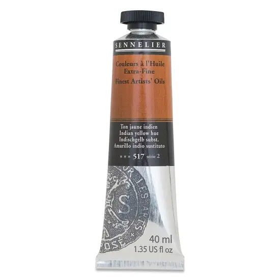 Sennelier Artists' Extra Fine Oil Paint - Indian Yellow Hue, 40 ml tube {2}