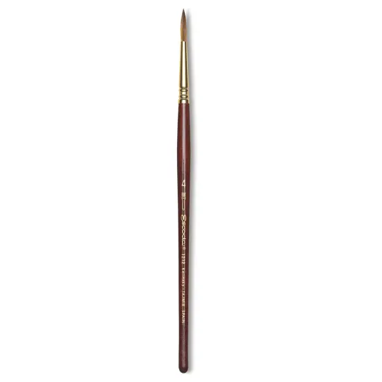 Escoda Reserva Kolinsky-Tajmyr Sable Brush - Pointed Round, Short Handle, Size 4 {1}