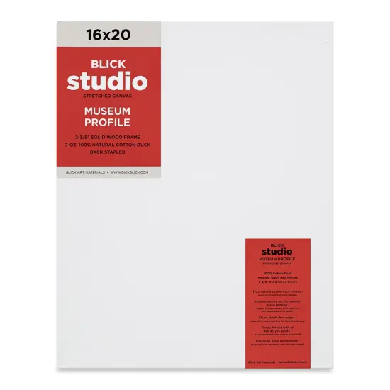 Blick Studio Stretched Cotton Canvas - Museum Profile, 16" x 20" {2}