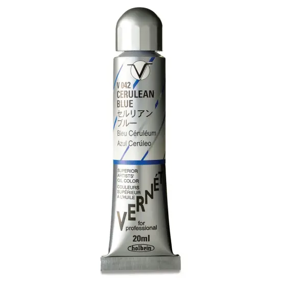Holbein Vern&eacute;t Superior Artists' Oil Color - Cerulean Blue, 20 ml tube {1}