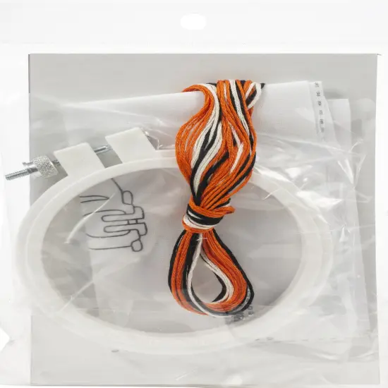 Design Works Punch Needle Kit 3.5" Round-Fox {2}