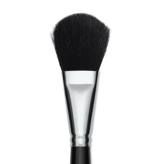 Silver Brush Black Goat Silver Mop Brush - Oval, Size 1", Short Handle {1}