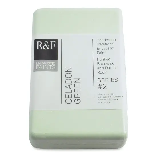 R&F Encaustic Paint Block - Celadon Green, 333 ml block {1}