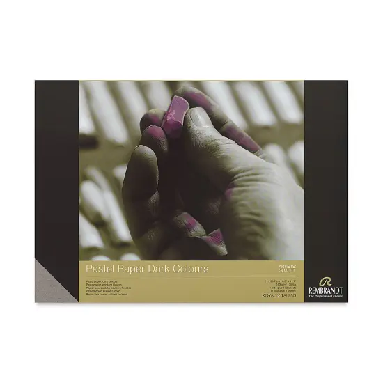 Rembrandt Soft Pastel Paper Pad - 11.7" x 8.3", Dark Colors {1}