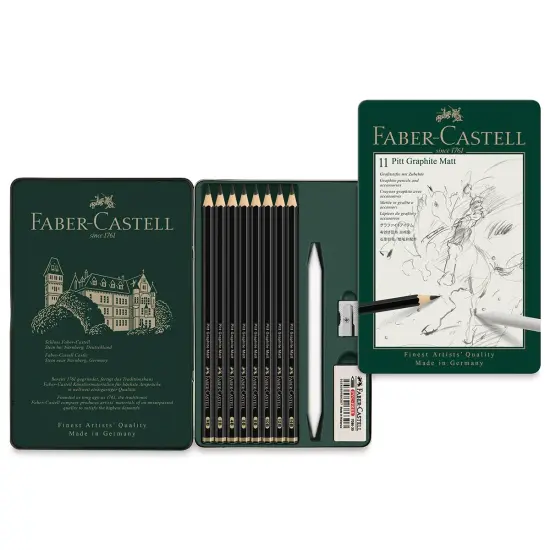 Faber-Castell Pitt Graphite Matte Pencils - Set of 11 {1}