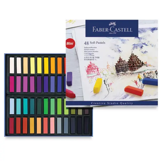 Faber-Castell Goldfaber Studio Soft Pastels - Assorted Colors, Set of 48 {2}