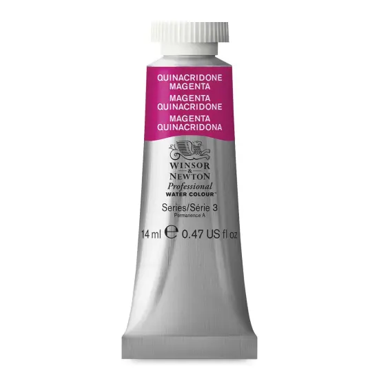 Winsor & Newton Professional Watercolor - Quinacridone Magenta, 14 ml Tube {1}