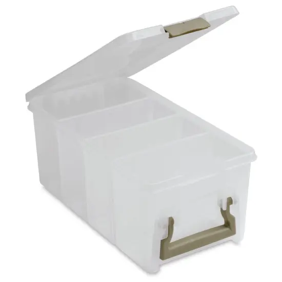 ArtBin Super Semi Satchel - 8" x 15" x 6 1/4", Translucent White, with Dividers {1}