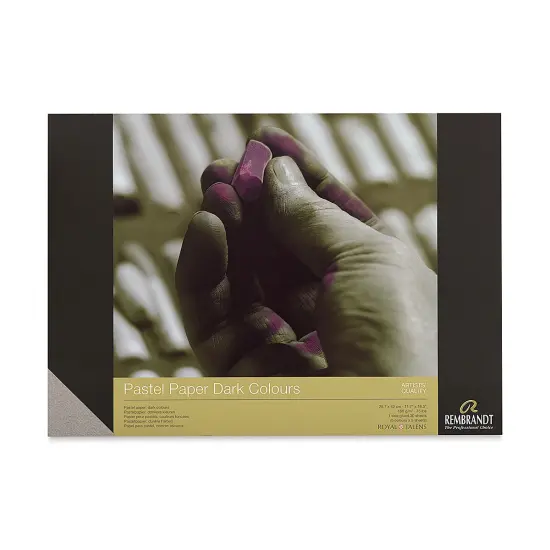 Rembrandt Soft Pastel Paper Pad - 16.5" x 11.7", Dark Colors {1}