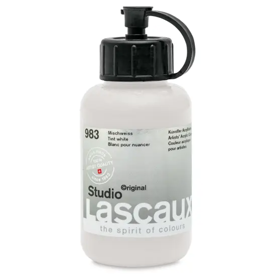 Lascaux Studio Acrylics - Tint White, 85 ml bottle {1}