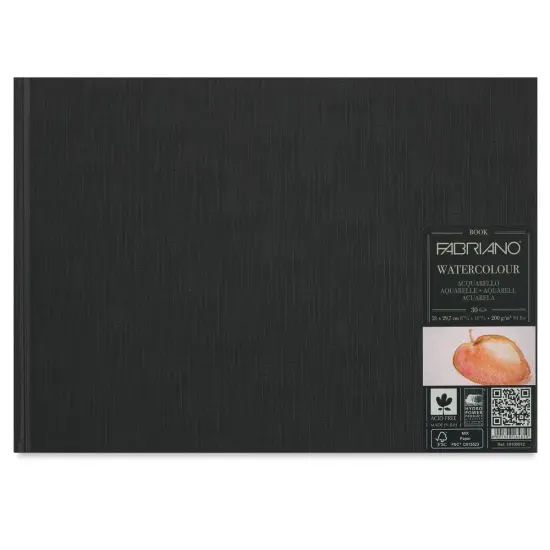 Fabriano Hardcover Watercolor Journal - 9" x 12", Landscape, Hardbound {2}