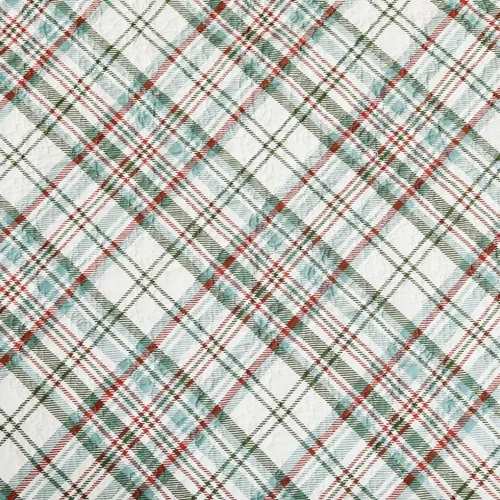 Edith Quilted Holly Botanical Throw Blanket {4}