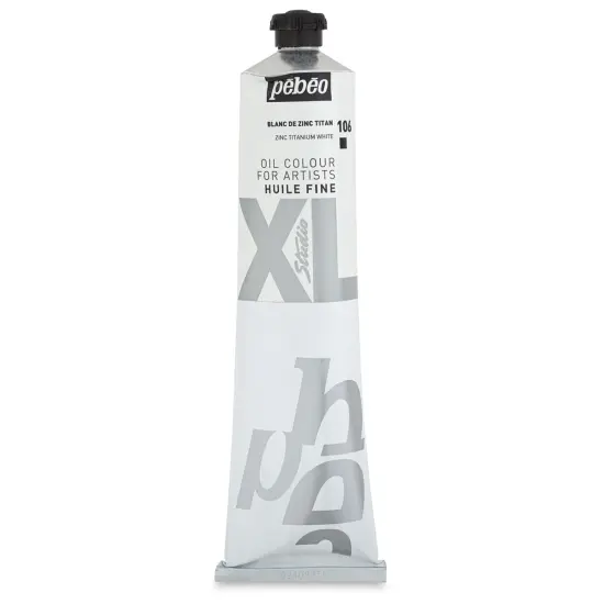 Pebeo XL Studio Oil Color - Zinc Titanium White, 200 ml, Tube {1}
