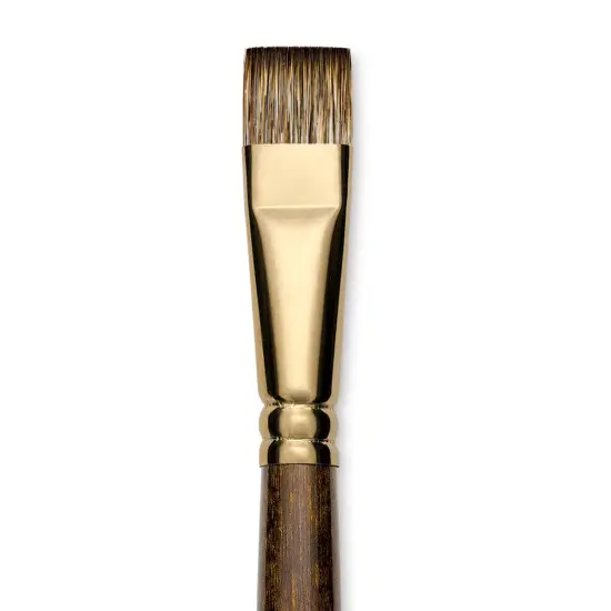Winsor & Newton Monarch Mongoose Brush - Bright, Long Handle, Size 16 {1}