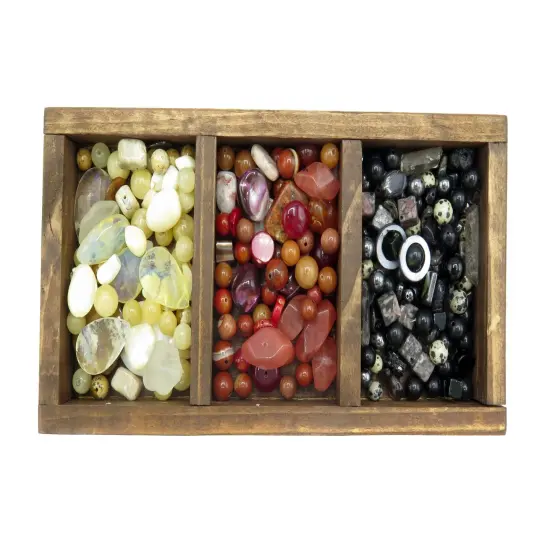 Mix of Gemstone Beads ~ Black, White & Neutral & Warm Mix ~ You Choose (3oz) (NS593) {2}